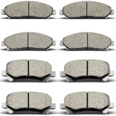 DYZJKWJW D1280 front brake pads pack for Honda Pilot; low dust design improves wheel cleanliness