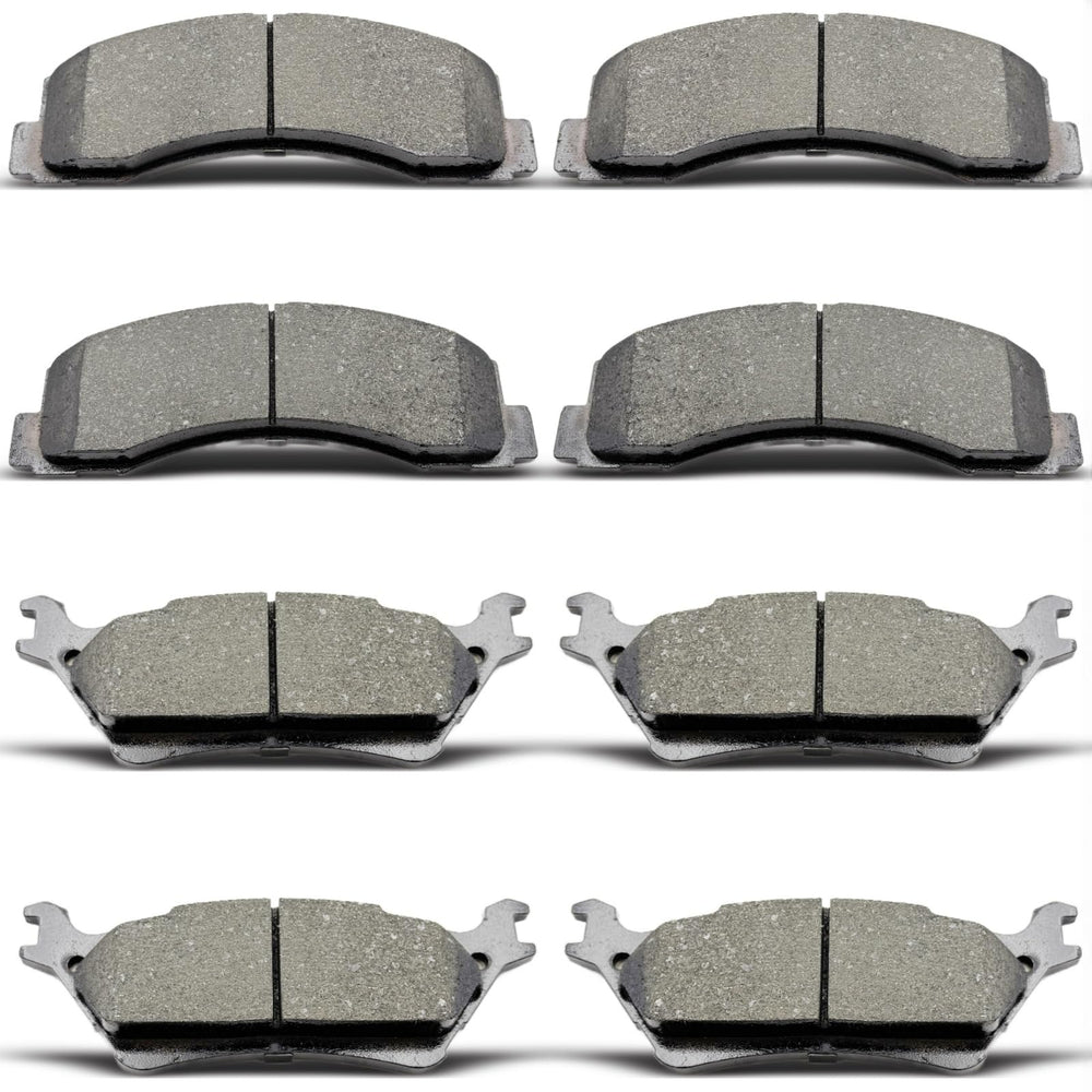 DYZJKWJW ceramic brake pads for Ford F-150 deliver low dust and steady braking.