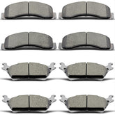 DYZJKWJW ceramic brake pads for Ford F-150 deliver low dust and steady braking.