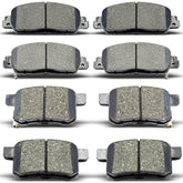 DYZJKWJW front brake pads close-up showing ceramic surface for smooth braking.