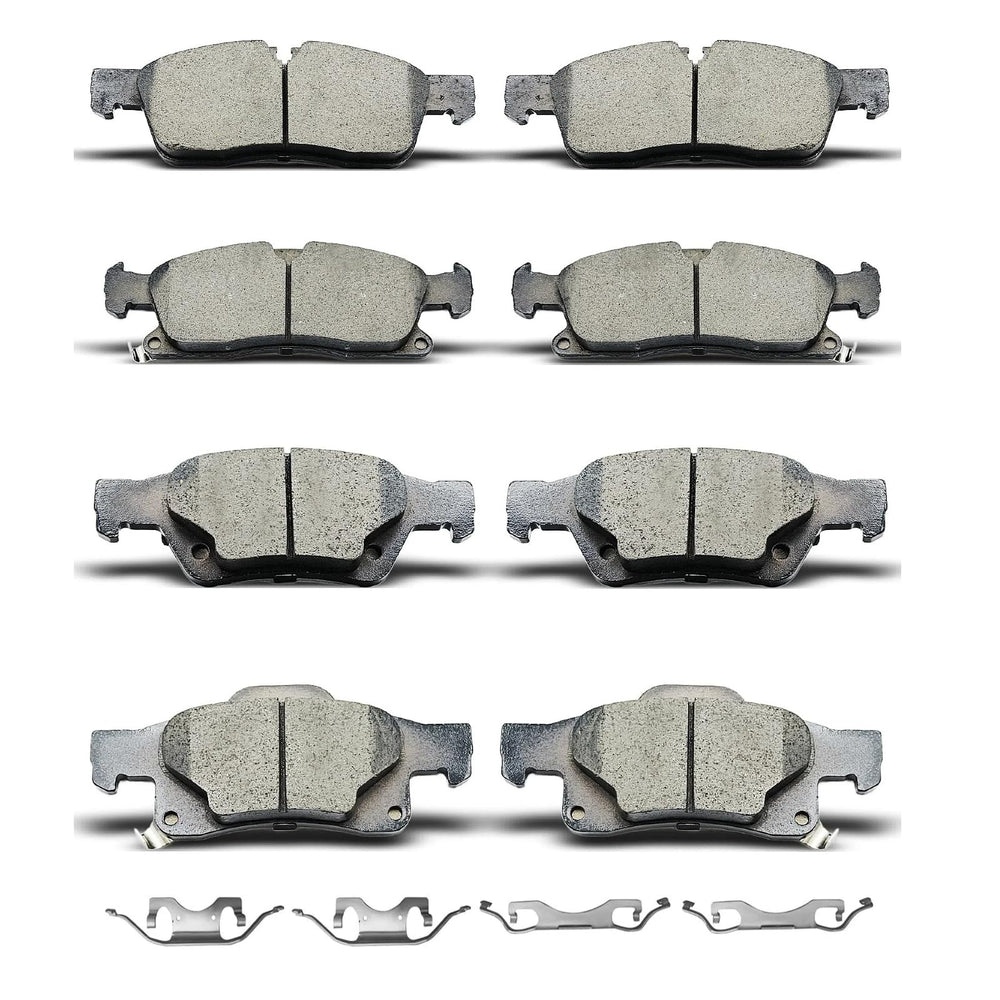 DYZJKWJW D1455 front brake pad with clips for stable front braking and reduced noise