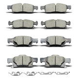 DYZJKWJW D1455 front brake pad with clips for stable front braking and reduced noise