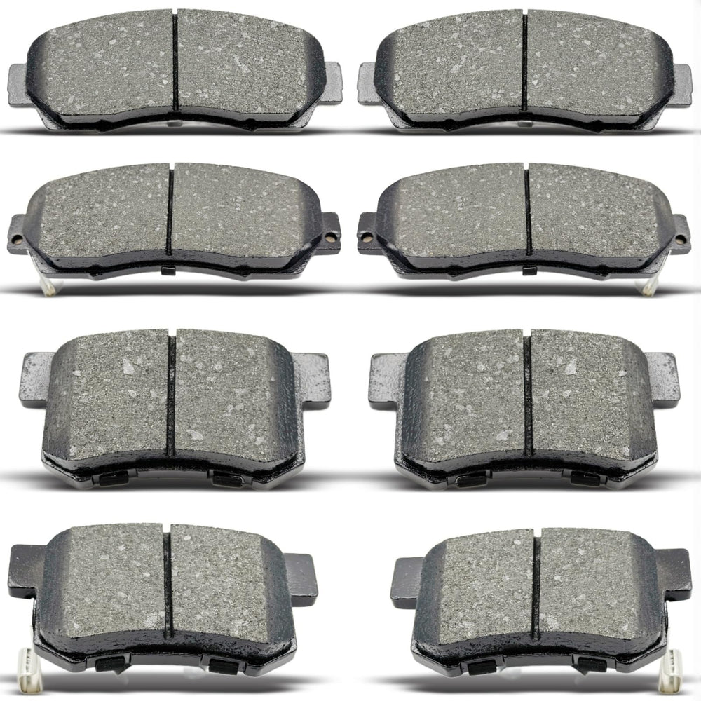 DYZJKWJW front and rear brake pads set shown for broad Honda compatibility.