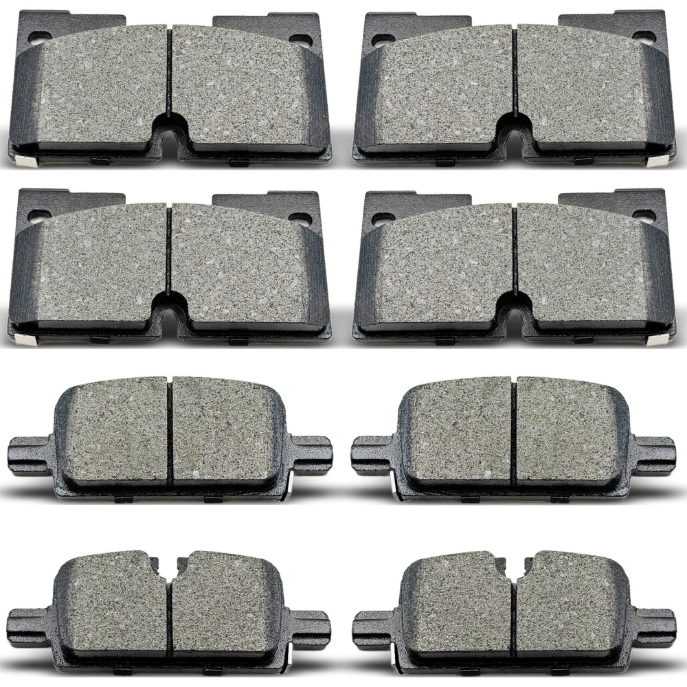 DYZJKWJW ceramic brake pads kit for Chevrolet Silverado front and rear ensures smooth braking.
