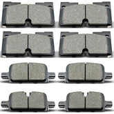 DYZJKWJW ceramic brake pads kit for Chevrolet Silverado front and rear ensures smooth braking.