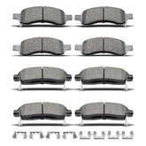 DYZJKWJW ceramic brake pads with clips front and rear for low dust performance