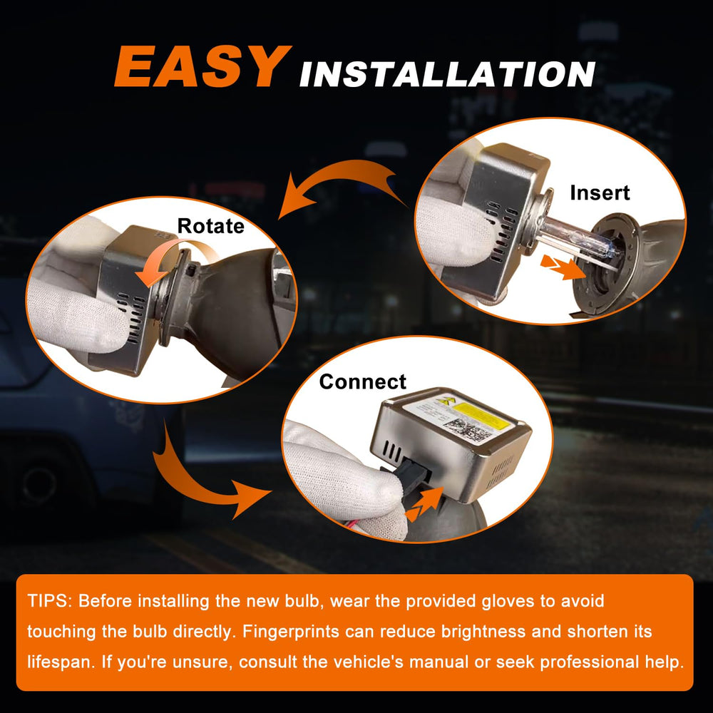 DZG D5S delivers 6000K bright white light for clear road signing