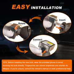 DZG D5S delivers 6000K bright white light for clear road signing