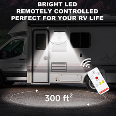 DZGKGM IP65 waterproof exterior lights withstand rain and dust on rugged trips.
