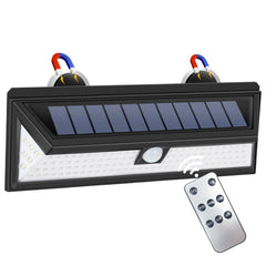 DZGKGM magnetic solar RV light with 118 LEDs for bright exterior visibility.