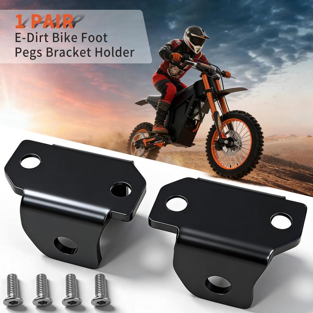 DZQPPC two-piece foot pegs bracket with screws included demonstrates easy install and reliable fixing.