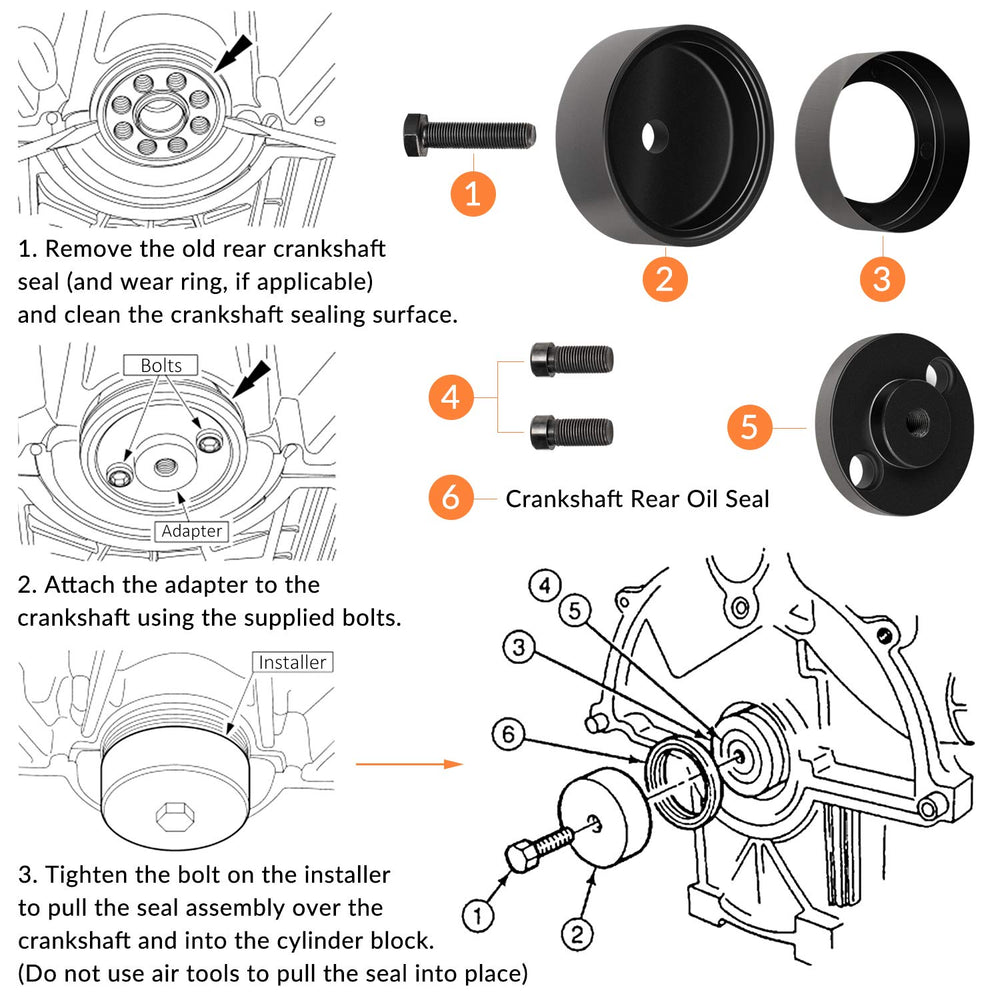 E-cowlboy 7834 supports Explorer 4.0L V6 seal installation with high precision.