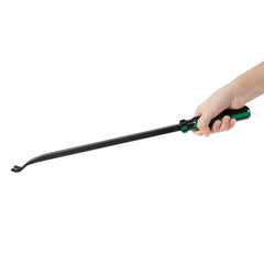 Storage-ready tool with black powder coating helps longevity.