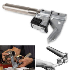 E-cowlboy die assembly closeup highlights replaceable components for versatility.