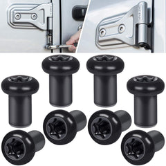 E-cowlboy door hinge nuts for Jeep Wrangler JK/JKU with durable black finish