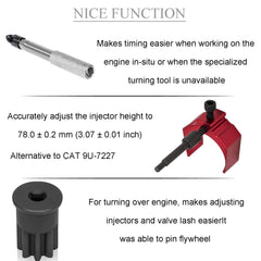 E-cowlboy engine barring socket enables smooth engine rotation during service.