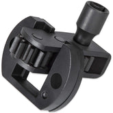 E-cowlboy engine barring tool engaged on flywheel teeth for precise DD13 positioning