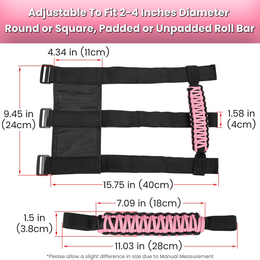 Ergonomic non-slip grip improves comfort when entering or exiting.