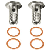 E-cowlboy fuel banjo bolt front-feed for Powerstroke improves injector supply.