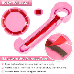 E-cowlboy jeep wrangler jk-jku tailgate handle guards pink resist wear