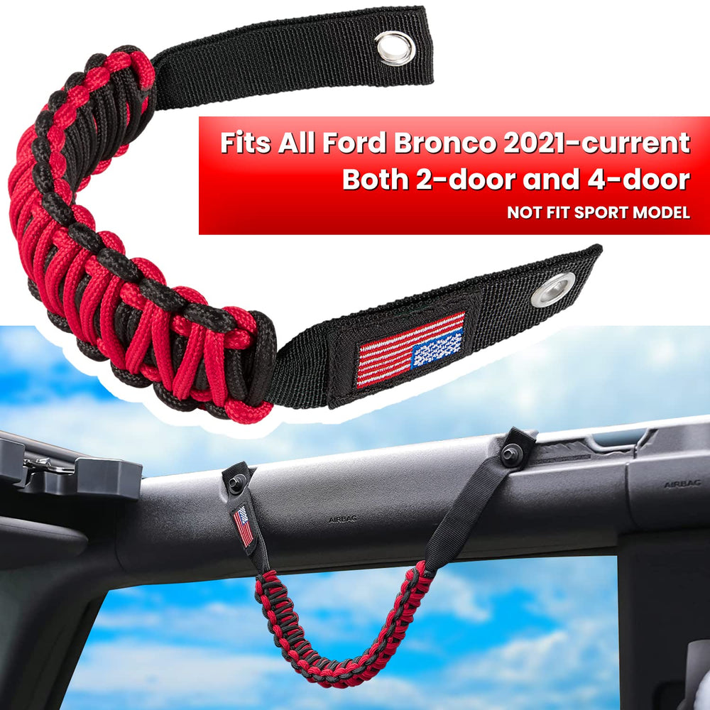 E-cowlboy paracord grip handle installation simplifies upgrades for Ford Bronco.