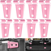 E-cowlboy pink hinge cover kit assembly for Jeep Wrangler JK/JKU.