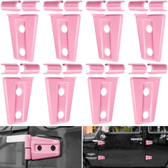 E-cowlboy pink hinge cover kit assembly for Jeep Wrangler JK/JKU.