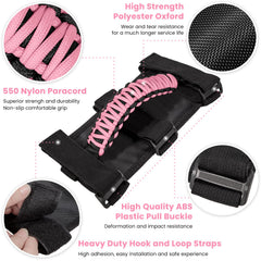 Three-strap secure design keeps the handle steady during bumpy rides.