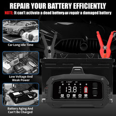 Temperature sensors on the E-FAST 25A monitor ambient heat for safe charging.