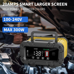 E-FAST cooling fan active keeps heat in check during high amperage charging.