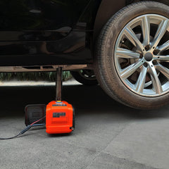 E-HEELP compact kit is easy to store in your trunk for road emergencies.