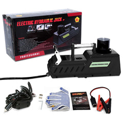 LED light on the E-HEELP jack illuminates workspace for nighttime maintenance.