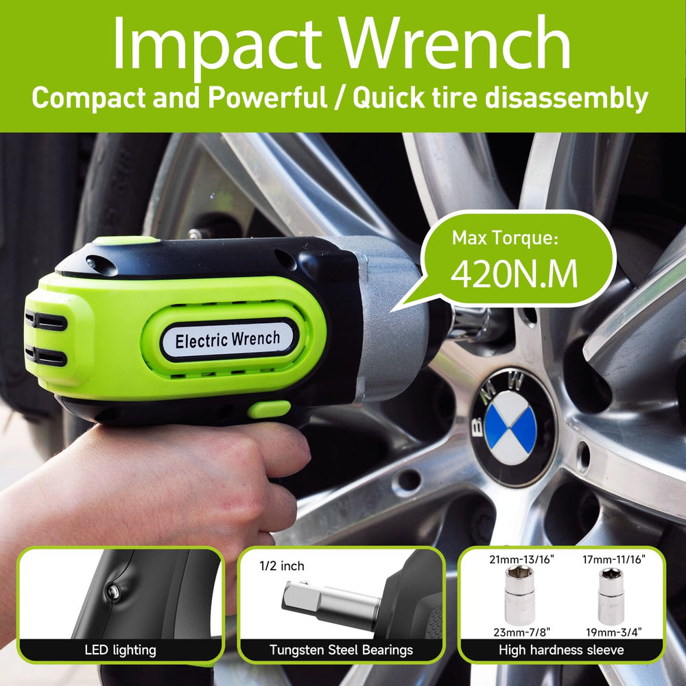 E-HEELP tire inflator pump for on-site tire pressure adjustments.