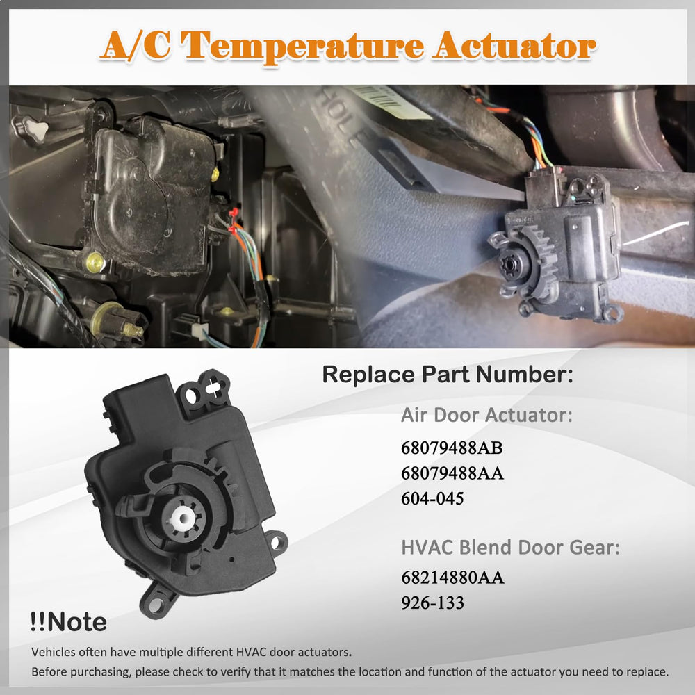 E-Shin blend door actuator gear assembly for reliable air distribution