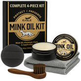Eagle 4-in-1 mink oil kit bottle applies conditioner evenly and nourishes leather