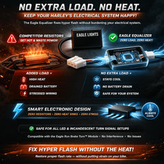 Eagle Lights Equalizer connected to LED turn signals for seamless operation