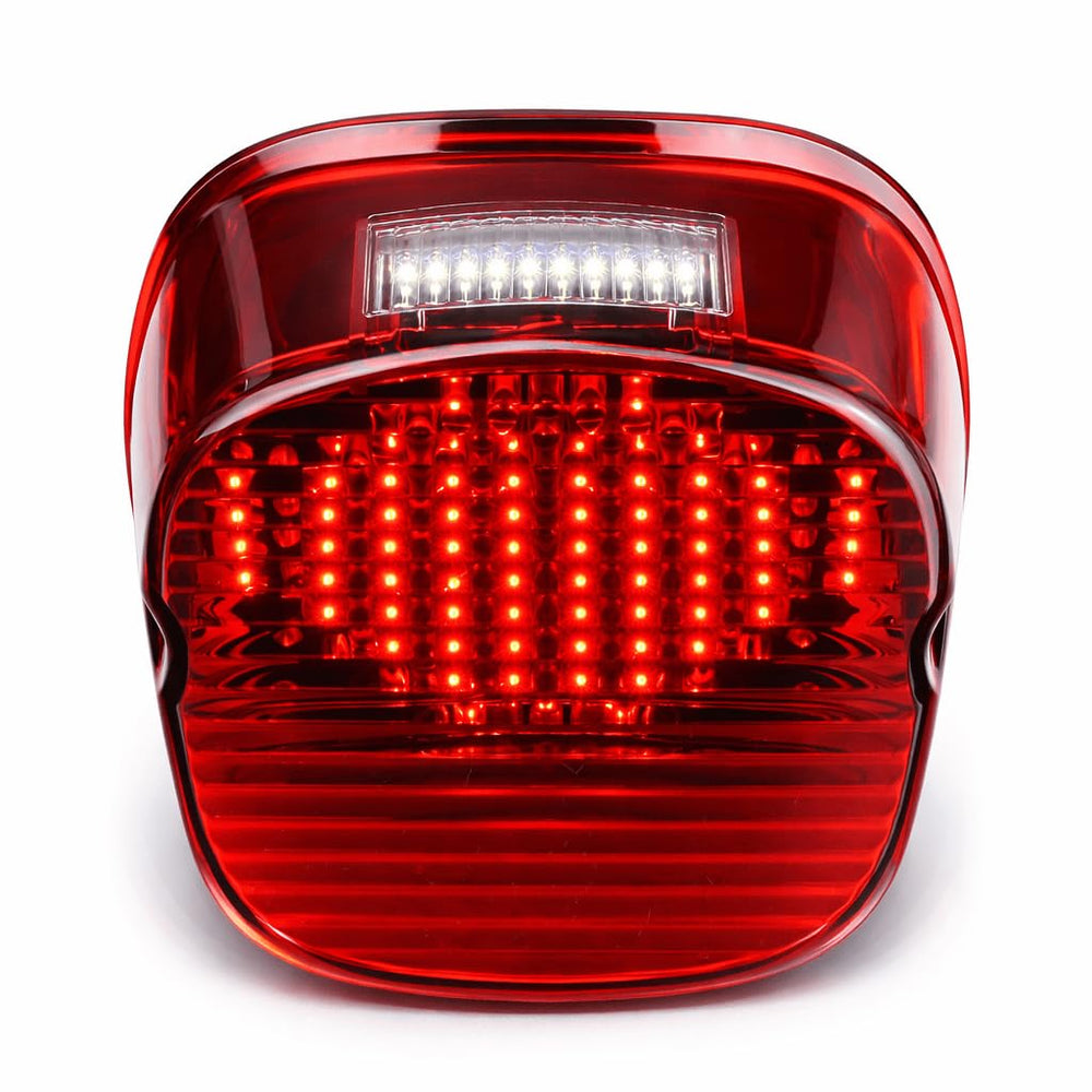 Eagle Lights red strobe tail light brake for Harley enhances quick braking visibility.