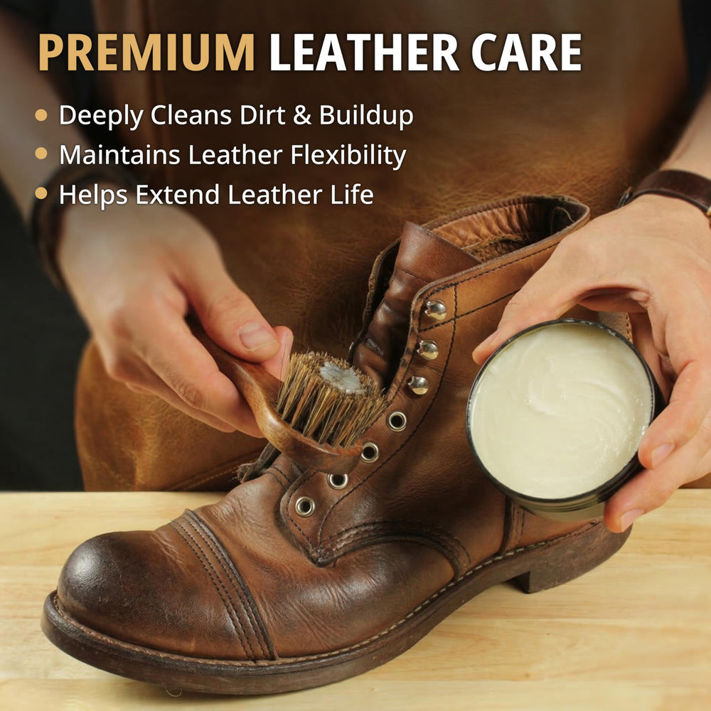 Eagle Saddle Soap Kit applicator brush enables precise, even soap application