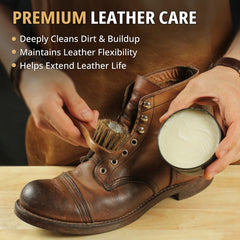 Eagle Saddle Soap Kit applicator brush enables precise, even soap application