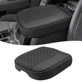 Eaglecover center console cover on Chevy Silverado armrest offers anti-scratch protection.
