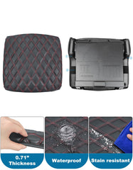 Easy installation: three elastic back straps secure the Eaglecover console cover in place.