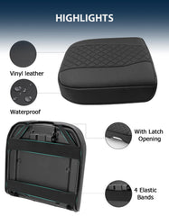 Eaglecover center console cover offers snug fit for Silverado and Sierra armrests.