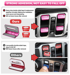 Eamplest Gladiator pink switch cover 4pc adds durable high-end cabin accent.