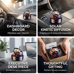 eaonitu Solar Dashboard Spinner celestial-crystalline-globe centerpiece adds cosmic appeal.