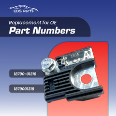 EAPP 150A fuse back label aids correct installation and checks