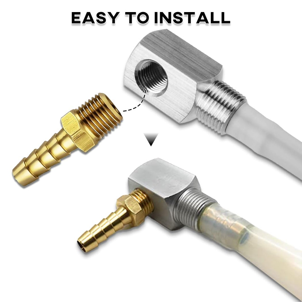 Earlyred 3/8 external and 1/4 internal threads enable versatile fittings.