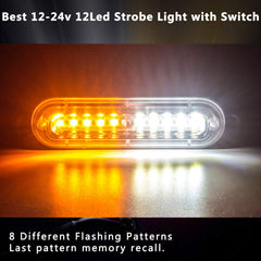 Ease2U E LED strobe compact size with wiring lengths for easy install