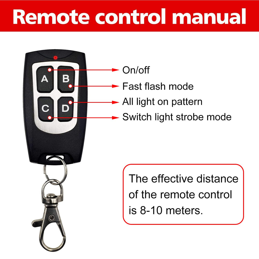 Ease2U E LED strobe panel with 12 LEDs for bright warning light