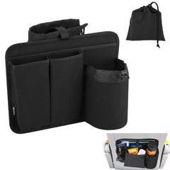 Easecos Airplane Seat Back Organizer with foldable pocket for quick access to essentials.