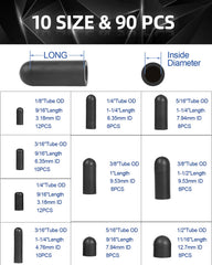 Easily 1/8 inch tube vacuum cap provides a snug seal for small hoses